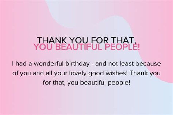 100+ Thank You Messages For Birthdays